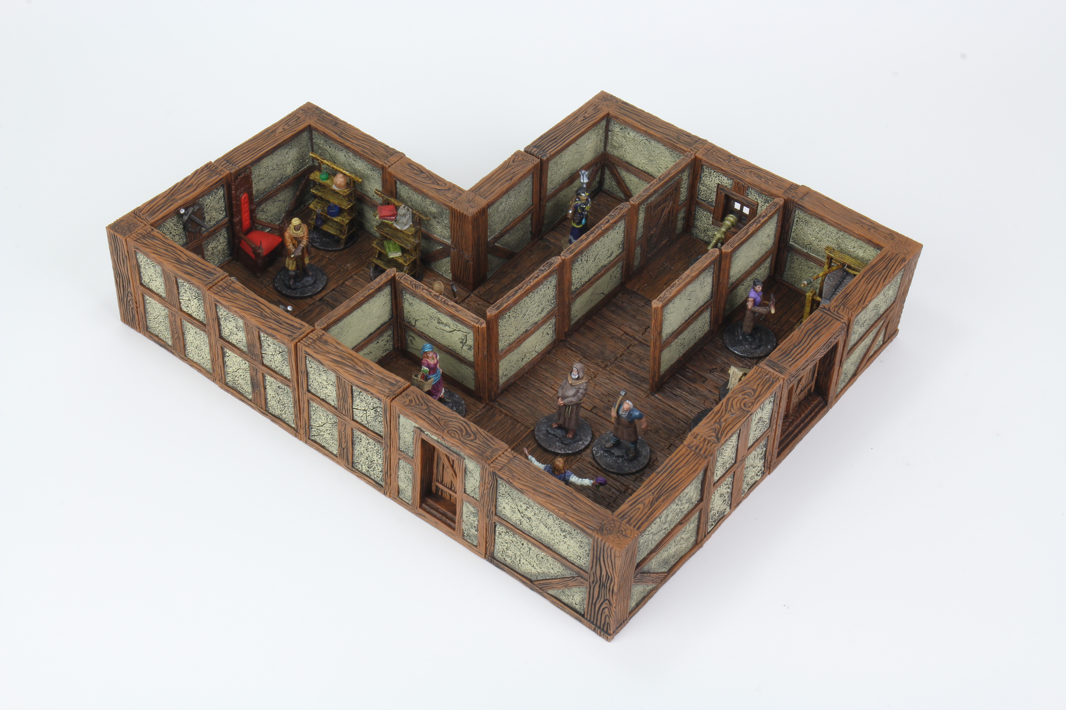 WarLock Tiles: Town & Village II - Full Height Plaster Walls