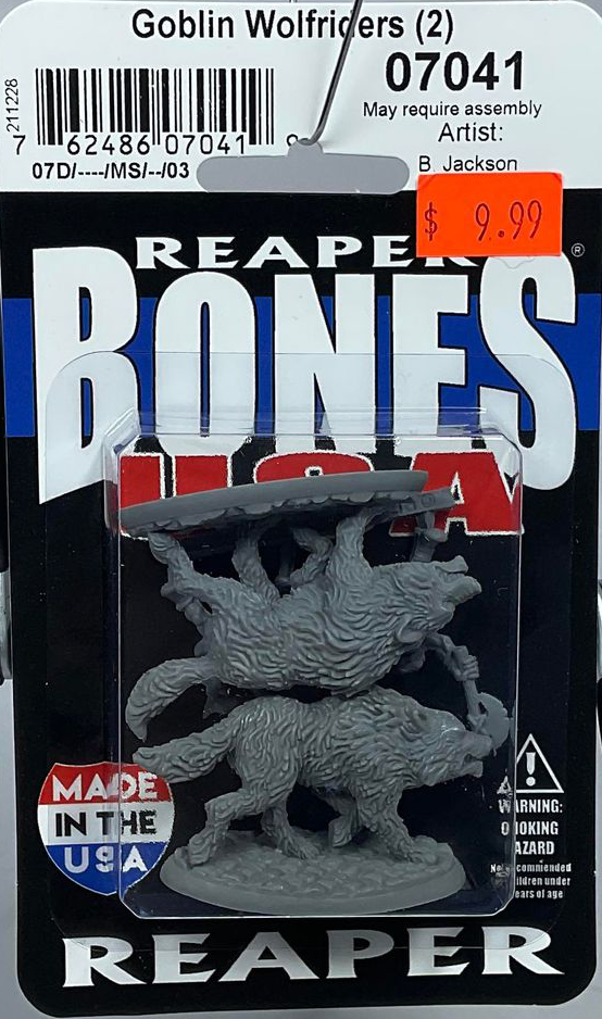 Reaper Goblin Wolfriders - Miniature Fantasy In Plastica Non Verniciata - Set Per Wargame E Collezionismo