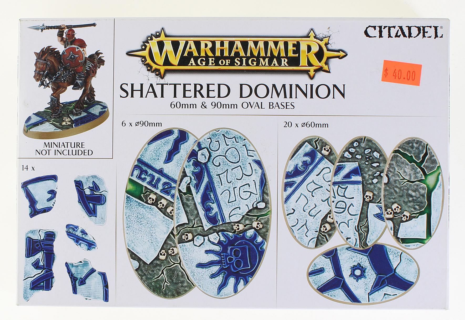 Warhammer Age of Sigmar: Shattered Dominion - 60 & 90mm Oval Bases