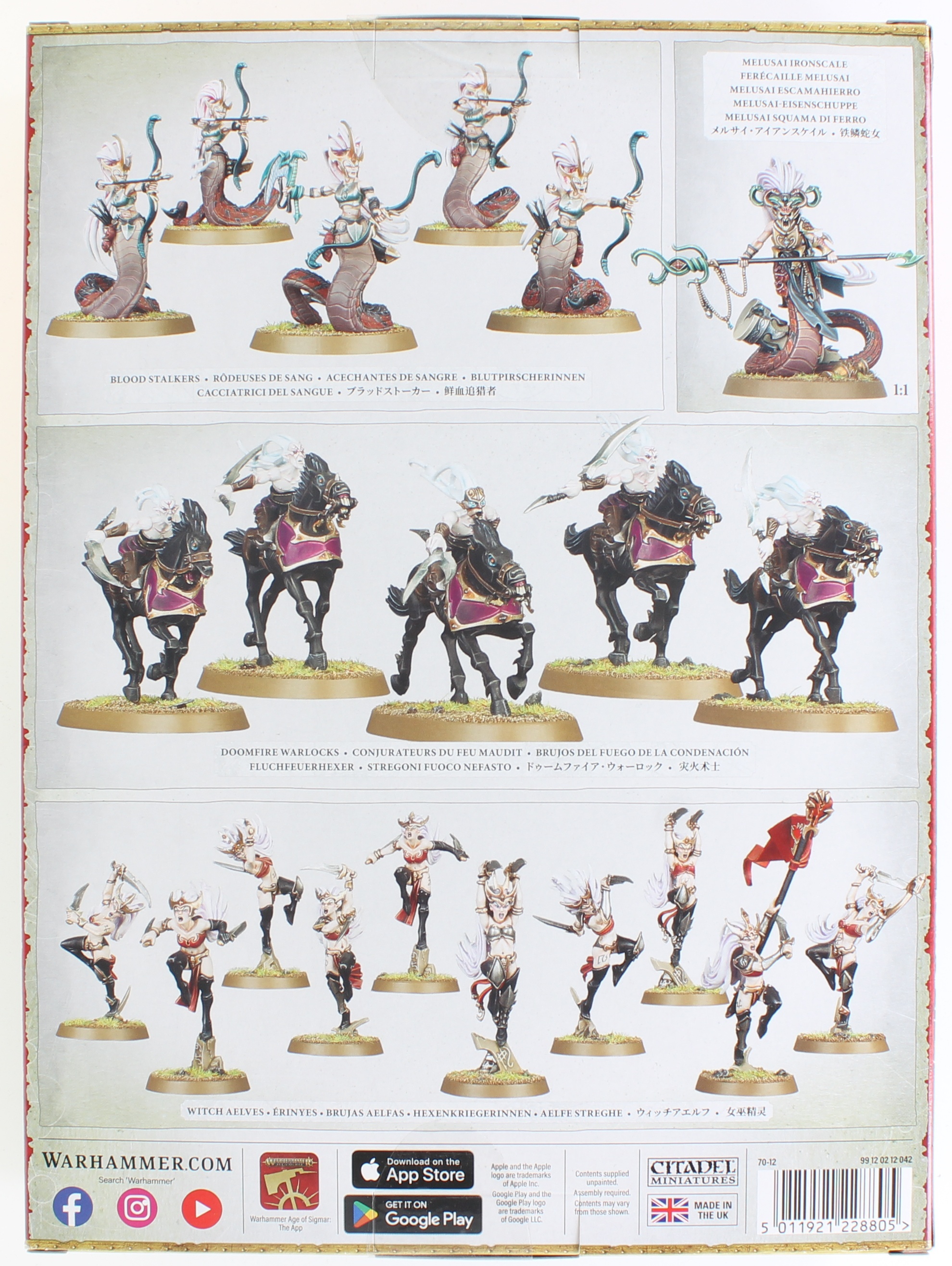 Warhammer Age Of Sigmar - Spearhead: Hijas De Khaine 2024, 21 Miniaturas De Plástico Sin Pintar